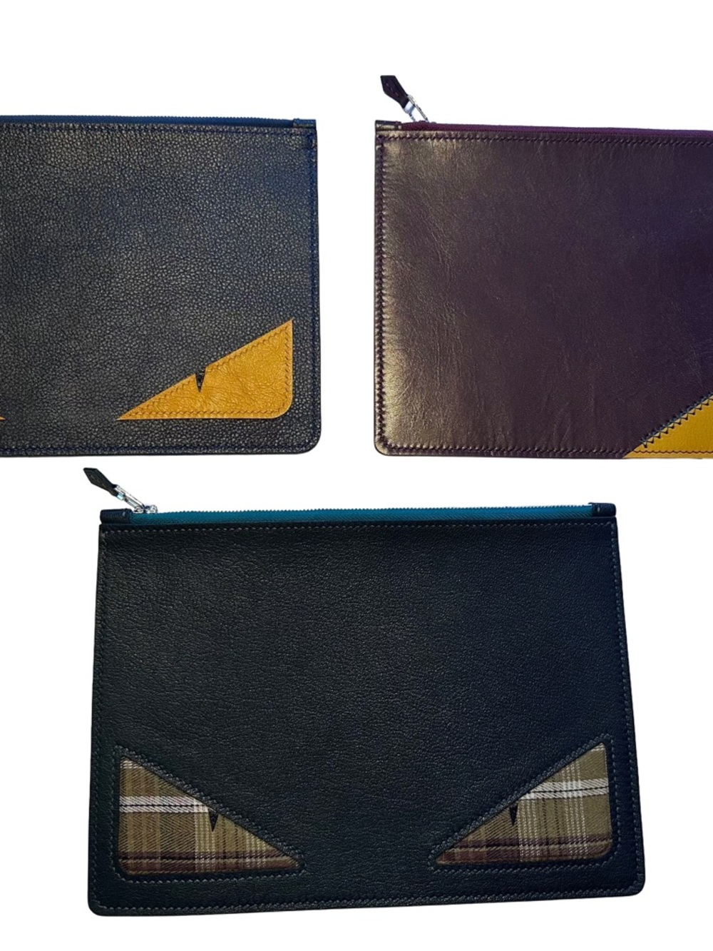 3-Piece Leather Clutch / Pouch Collection | Handmade | Unisex